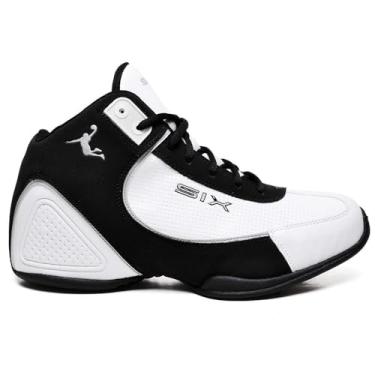 Imagem de Tênis Basquete Charge Unissex Profissional Esporte Original (Branco-Preto, BR, Adulto, Numérico, 34)