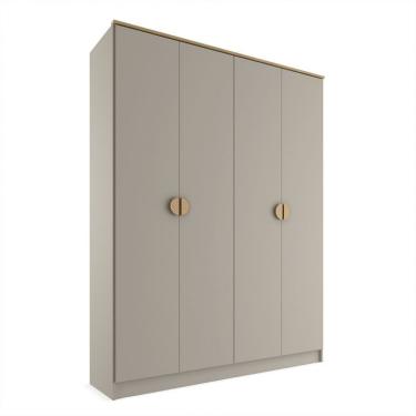 Imagem de Guarda-Roupa Solteiro Asti 100% MDF 4 Portas 2 Gavetas Urbi
