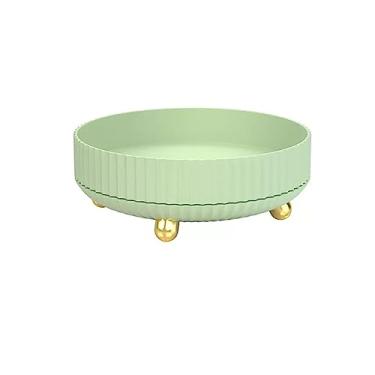 Imagem de cesta de frutas Bandeja de frutas rotativa, nova sala de estar, casa, simples, moderna, bandeja de frutas, mesa de café, criativa, grande capacidade, bandeja de armazenamento decoração de cozinha(Ligh