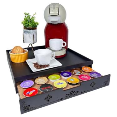 Imagem de Bandeja Porta Cápsulas Com Gaveta- Preto 36 Cápsulas Dolce Gu-sto