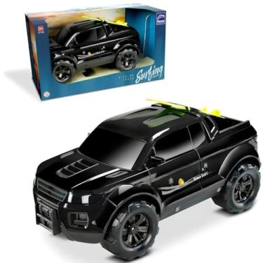 Imagem de Caminhonete de Brinquedo, Rodas Grandes, Design Esportivo, Plástico Resistente, para Crianças 3+ Anos (Preto)