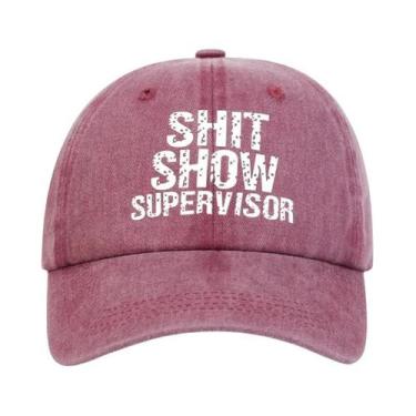 Imagem de Boné de Beisebol Unissex Ajustável "Shit Show Supervisor" - Primavera/