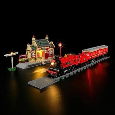 Imagem de BRIKSMAX Led Lighting Kit for LEGO-76423 Hogwarts Express Train Set with Hogsmeade Station - Compatible with Lego Harry Potter Building Blocks Model- Not Include Lego Set