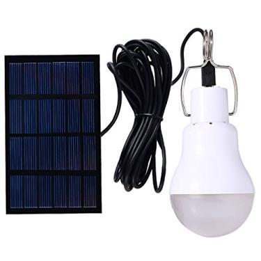 Imagem de All Best Lâmpadas de LED portáteis com lâmpada solar Painel de energia solar Iluminação de LED para barraca de acampamento luzes de emergência de pesca noturna Flash 350LM (pacote 1)