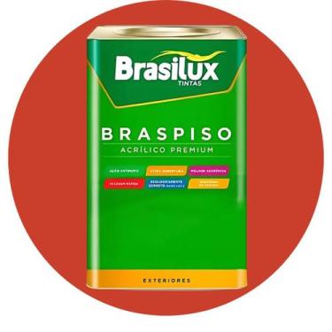 Imagem de Tinta Piso Premium Braspiso Brasilux 18L, Vermelho