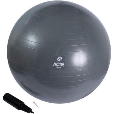 Imagem de Kit Bola de Ginástica Para Pilates Academia Alongar Com Bombar de Ar -