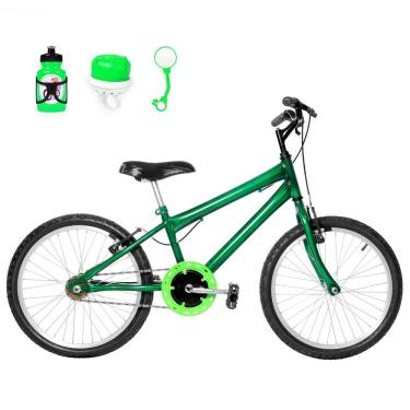 Imagem de Bicicleta Infantil Masculina Aro 20 Natural+Kit Passeio