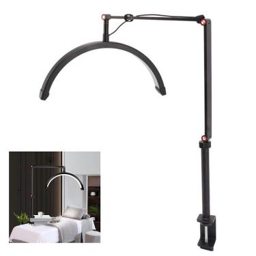 Imagem de Luminaria Estetica Spa Arco Meia Lua Led 3 Tons Suporte Celular Mesa Salao De Beleza Manicure