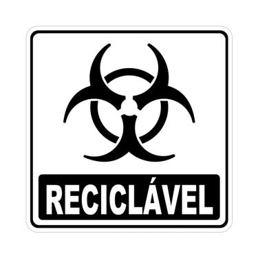 Imagem de Adesivo Lixo Reciclavel 15cmx15cm Nome Do Desenho Infectante