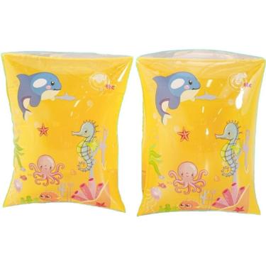 Imagem de Boia De Braço Jogo Para Criança 27x17cm Amarelo