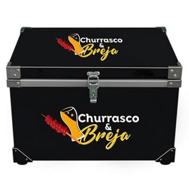 Imagem de Caixa Térmica Cooler Metal Catfer 50 litros (Preto)