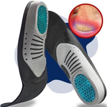 Imagem de Palmilha Para dores nos pés fascite esporão tendinite do calcanhar - E