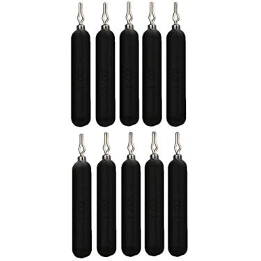 Imagem de Reaction Tackle - Chumbadas De Chumbo Para Drop Shot, 1 Oz, Pacote Com 10, Pretas