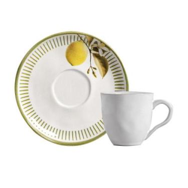 Imagem de Conjunto com 6 Xícaras De Chá Orgânico 170ml com 6 Pires Bio Lemon - P