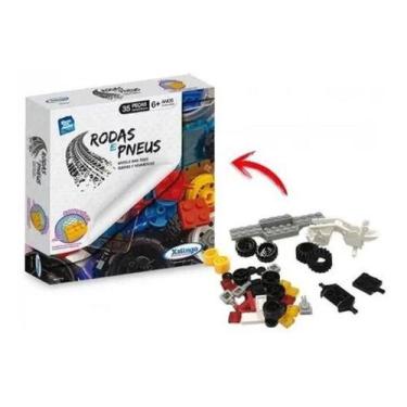 Imagem de Blocos Para Montar Rodas E Pneus 35 Peças Montar Xalingo - Napolestore