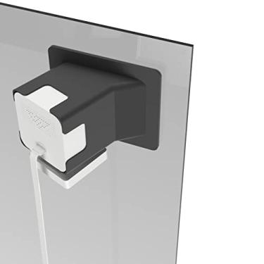 Imagem de Teccle Suporte de janela angular compatível com Wyze Cam v4 Cam V3, inclinação de 20 graus (para cima/baixo/esquerda/direita), através da câmera v3 v4, transforme a câmera Wyze em uma câmera de janela