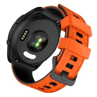 Imagem de ISABAKE Pulseira para Garmin Forerunner 265/Forerunner 255/Vivoactive 4/Venu 2/Venu 3, pulseira de silicone de liberação rápida de 22 mm compatível com Coros Pace 3