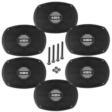 Imagem de Kit 06 Tela Alto Falante 6x9 Polegadas Com Parafuso Plástica - PERMAK