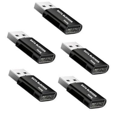 Imagem de Bloqueador de dados USB – protege contra suco, à prova de hackers 100% garantido, proteção contra download ilegal, qualquer outro carregamento de dispositivo USB, bloqueador de dados (pacote com 5)