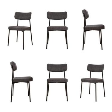 Imagem de Kit com 6 Cadeiras para Sala de Jantar Mona Yescasa