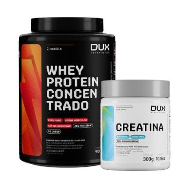 Imagem de Whey protein concentrado 900g + creatina monohidratada 300g - Dux Huma