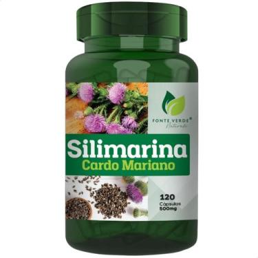 Imagem de Silimarina Cardo Mariano Puro 120 Cápsulas Fonte Verde