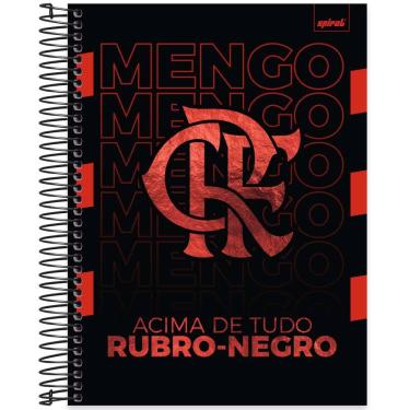 Imagem de Caderno Universitário Capa Dura 10 x 1 160 Folhas Flamengo 2525984 Spiral Fla