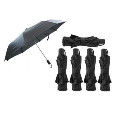 Imagem de Kit 5 Guarda Chuva Sombrinha Manual Reforçado Cabe Na Bolsa - Yepp