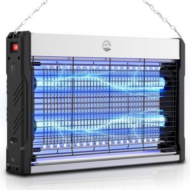Imagem de Mosiller Mata-moscas elétrico, exterminador de moscas interno de alta tensão de 3000 V, potente destruidor elétrico de mosquitos para moscas, mosquitos, frutas, mariposas, mosquitos, armadilha com