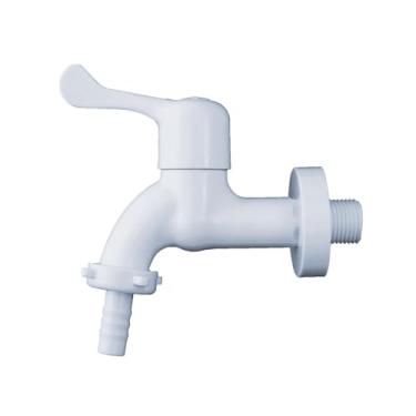 Imagem de CIVITT Torneira para tanque em material abs branco com registro alavanca, 1/4 de volta