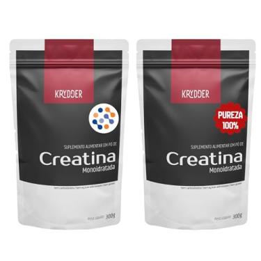 Imagem de Kit 2 Creatinas Monoidratadas Em Pó - 300G 100% Pura Energia Zero Carb - Suplemento para Homens e Mulheres - Creatina Monohidratada Importada - Testada Sem Aditivos - Krydder Superalimentos