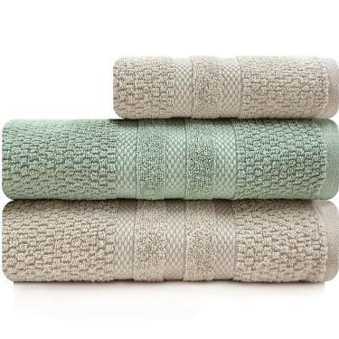 Imagem de Jogo de Toalha Vanilla Extra Soft Algodão 3 Peças Banho e Rosto Buddemeyer