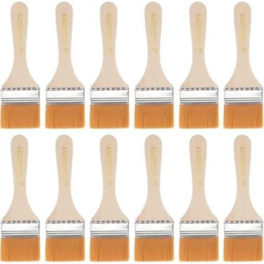 Imagem de Cerdas de nylon macias com largura do pincel de tinta premium com cabo de madeira para parede, armários, cercas, 15 x 5 cm