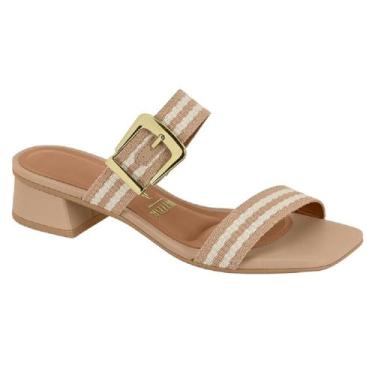 Imagem de Sandalia Vizzano Salto Bloco Ref 6454.130.7663 Bege/branco Off/bege 039