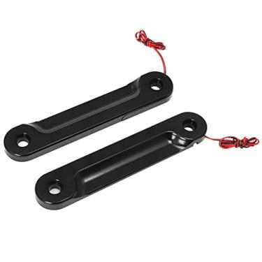 Imagem de HIYOYO Suporte de seta de garfo dianteiro de motocicleta com amortecedor de LED para Harley Touring Road King Street Gilde Electra Glide com modelos Batwing 1997-2024