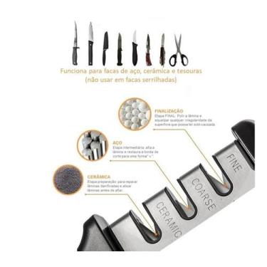 Imagem de Afiador/Amolador de facas 3 fases - Style home