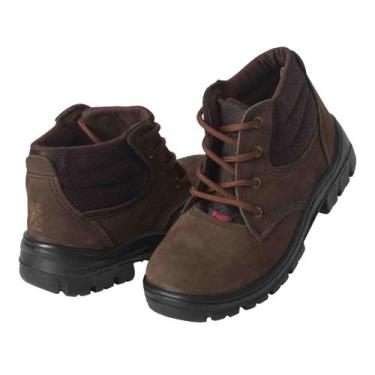 Imagem de Botina Marrom Nobuck Cadarço Sem Bico - Fuzil, 37