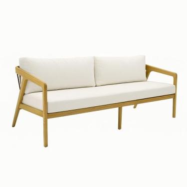 Imagem de Sofá Aurora em Madeira Jequitibá Maciça 2,00x80cm com Corda Náutica - 