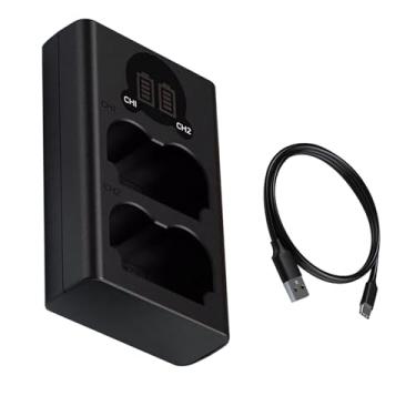 Imagem de Carregador de bateria com compartimento duplo de 5V 2.1A, visor LCD, entrada USB NP-W235, adequado para câmeras Fujifilm XT5 XT4 XH2S fonte de alimentação