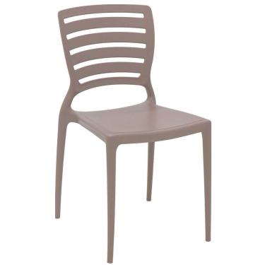 Imagem de Cadeira Tramontina Sofia Em Polipropileno E Fibra De Vidro Camurça Com Encosto Horizontal 92237310