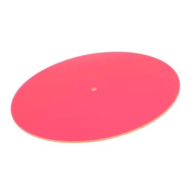 Imagem de Generic Mat de Toca -giragem Acrílica, Vibração de Amortecimento de 3 Mm de Espessura Reduce o Tocador de Ruído Record Player Classic para LP Records 12in (Rosa)