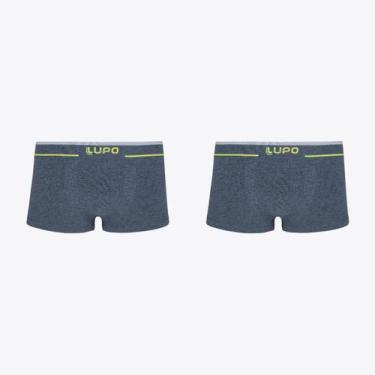 Imagem de Kit 2 Cuecas Lupo Sunga Fio Texturizado 00526-102, Azul, M