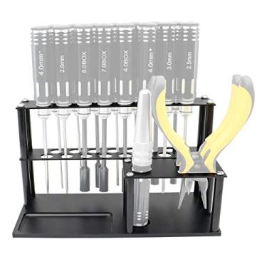 Imagem de ZYCST – Kit de ferramentas de controle remoto para chave de fenda, alicate, mandril de corpo, bandeja de parafuso embutida, organizador de chave de fenda, chave de fenda, rack de armazenamento para carro, quadricóptero, drone, helicóptero, avião, barcos