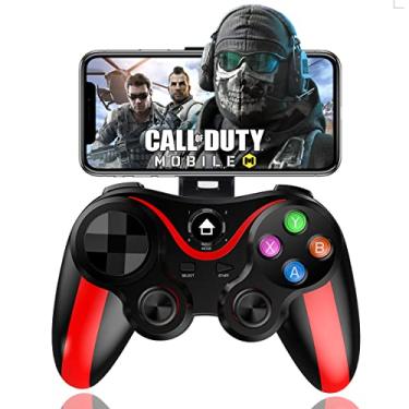 Imagem de arVin Mobile Game Controller for iPhone & Android with Phone Holder, Bluetooth Gamepad Joystick for iPhone 15/14/13/12/11, iOS, iPad, Samsung Galaxy S23/S22/S21 Ultra, One Plus, Tablet, Call of Duty