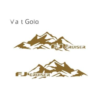 Imagem de Adesivos Laterais Para Porta De Carro Toyota FJ Cruiser, Decalques De 