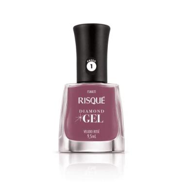 Imagem de Risqué Esmalte Diamond Gel Veludo Rosé Cremoso 9 5Ml Veludo Rose