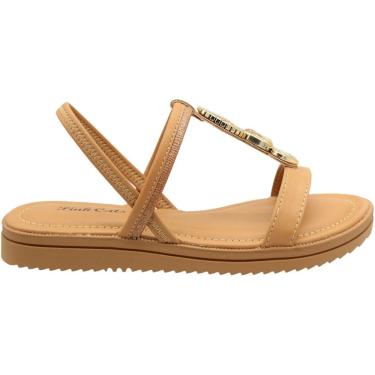 Imagem de Sandália Rasteira Pink Cats Adorno Metálico Refinado Menina