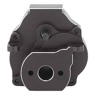 Imagem de Domary Caixa de Engrenagens de Transmissão de Liga de Alumínio, Acessório de Substituição de Engrenagem de Motor de Aço, Forte e Poderoso, para 1/18 Rc Rastreador (Preto)