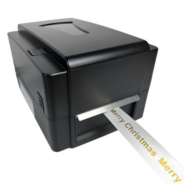 Imagem de Pianotlbosx Máquina de impressão de fita de cetim com suporte + USB/aplicativo + Bluetooth, impressora de fita digital de 300 Dpi, impressora de etiquetas térmicas, máquina de impressão de estampagem