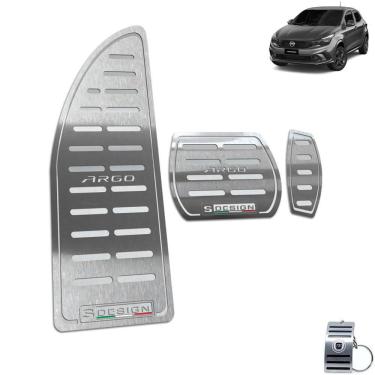 Imagem de Descanso de Pé Pedaleira Automático Inox Fiat Argo S-Design